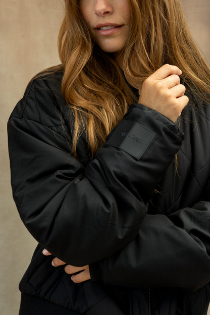 Quilted Bomber Jacket