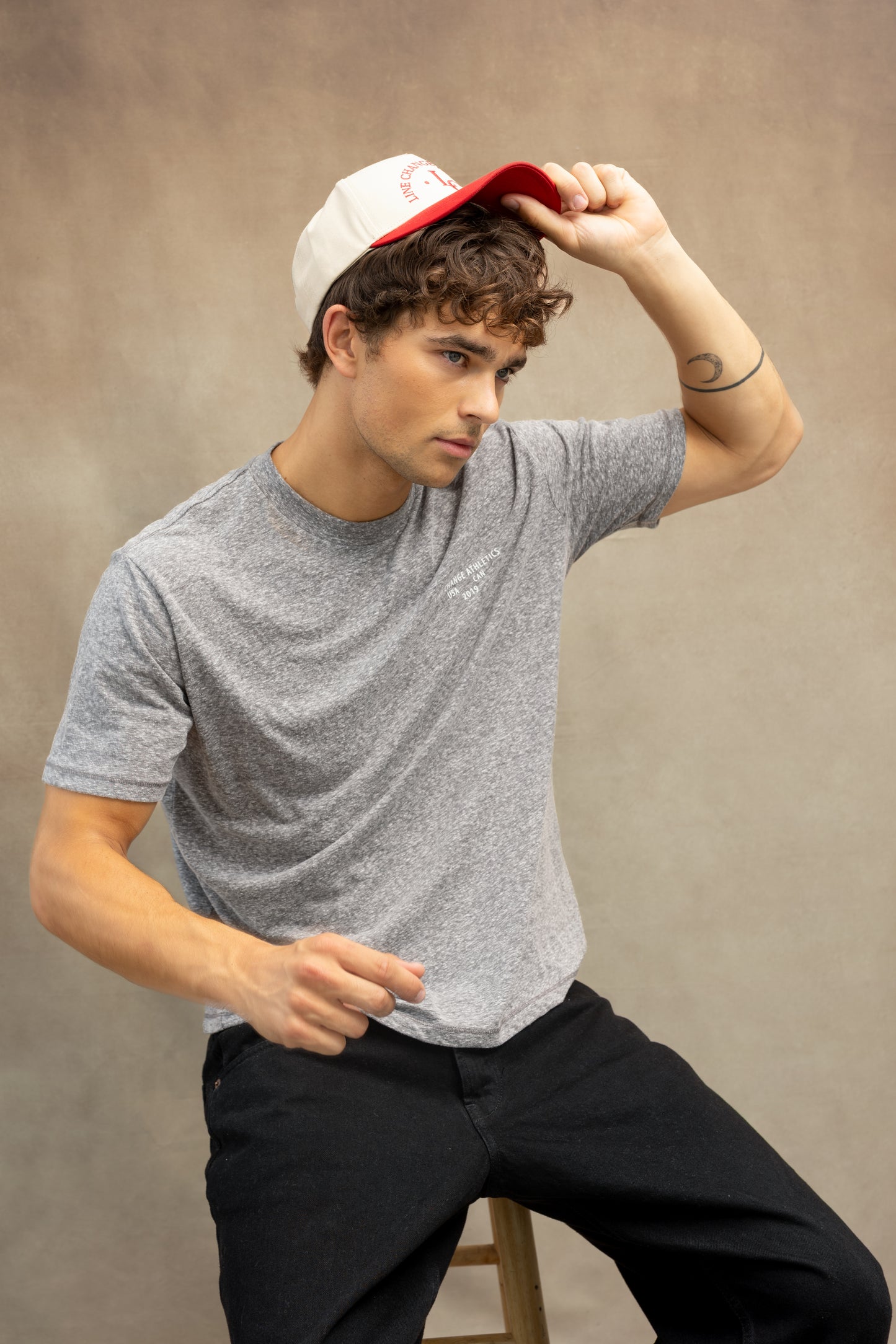 Line Change Relaxed Tee