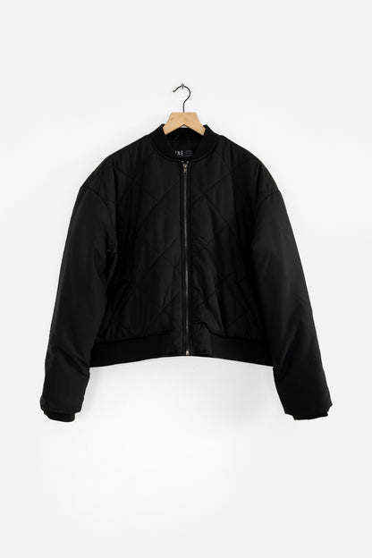 Quilted Bomber Jacket